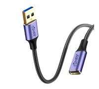 MLWSKERTY Short Long USB3.0 a Male to USB C Female Data Sync Cable Wire Multiple Length for Flashing Drive Reader a Male to C Female Adapter Cable