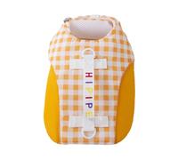 MLWSKERTY Vest Safety Swimsuit Save Handle For Small Dogs Swimming Vest With Yellow Plaids Flotation Suit