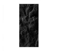 MLYAYE 3d Faux Stone Wall Panel Peel and Stick, Interior Outdoor Pu Artificial Rock Wainscoting Panels for Bathroom/Living Room/Headboard/Kitchen/Commercial Space(Black)