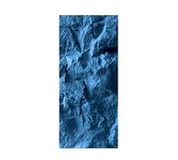 MLYAYE 3d Faux Stone Wall Panel Peel and Stick, Interior Outdoor Pu Artificial Rock Wainscoting Panels for Bathroom/Living Room/Headboard/Kitchen/Commercial Space(Blue)