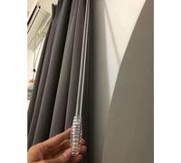 MLYAYE 40'' 48 60 In Heavy Duty Curtain Pull Wand Clear, Shower Curtains Hanging Rod's for Opener & Close Drapery, Rustproof Blind Pulls Rods Pole, Versatile Use(60in/1.5m)