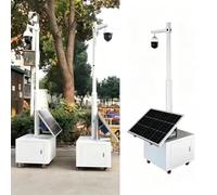 MLYAYE All-Weather Outdoor Public Safety Pole for Backyard Camera, Utility Detachable Security Surveillance Rod and Bracket with Wheels, Galvanized Steel(4 m/13.1 ft)