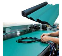 MLYAYE Antistatic Mats for Workbench/Electronics, Rubber ESD-Dissipative Desktop Pad - High Temperature Circuit Board PC Building Soldering Repair Mat(1.2x3m/3.9x9.8ft)