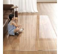 MLYAYE Best Clear Floor Mat for Living Room, Plastic Chair Mat Home Office Computer Desk Floor Carpet Pvc Protector, Hardwood Laminate Non-Slip Mats Doormat(2x13ft/24x156inch)