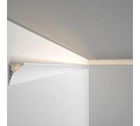 MLYAYE Corner Linear Led Light Channel, Aluminum Home Indirect Lighting Diffuser Surface-Mounted for Background/Ceiling/Home Theater/Art Studio - Without Light Strips(#A,1.2 m/3.9 Foot)