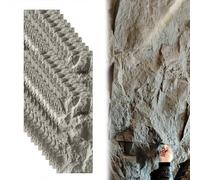 MLYAYE Enhanced Cement Texture 3d Wall Panels, Faux Rock Imitation Stone Foam Board Decorative for Home, Office, Interior & Exterior, 23 3/5'' X 47 1/5 Inch Accent Wainscoting(20 pieces)