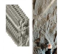 MLYAYE Enhanced Cement Texture 3d Wall Panels, Faux Rock Imitation Stone Foam Board Decorative for Home, Office, Interior & Exterior, 23 3/5'' X 47 1/5 Inch Accent Wainscoting(10 pieces)