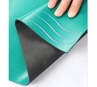 MLYAYE Esd Floor Mat Static Dissipative, Non-slip Waterproof Rubber Table Cloth Cover Prevent Static for Laboratory/Electronic Factory, 3' 4 8 Ft Grounding Desk Fatigue Mats Roll(0.7x2.4m/2.3x7.9ft)