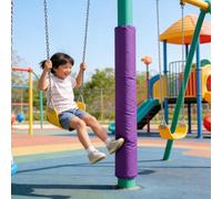 MLYAYE Pole Pads and Column Pads Wrap Around for Safety Protective, Basketball Pole Padding Heavy Duty Safety Pad for 2" - 5" Round Poles(H 150cm/5ft Purple,Id 11 cm (4 2/7 in))