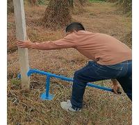 MLYAYE Post Puller Quick Removes Concrete Stake Puller with Adjustable Adapter, Lever Principle, Shed Farm Fence Post Puller Tool for Heavy Metal Stakes/Tree/Bamboo