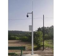 MLYAYE Segmented Combination Surveillance Camera Mounting Pole, Heavy Duty Galvanized Steel Weatherproof Utility Rod for Street Light/Public Safety(400cm/13.1foot)