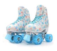 MLYPRU Graffiti Double Row Roller Skates Women, Anti-Skid Abrasion Resistant Roller Blades Indoor Outdoor