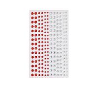 MLYPRU Magnetic Beads Ear Seeding Kit with Sweat-Proof Ear Acupuncture Stickers for Daily Use - Calm Pops Ear Seeds Acupuncture Kit for Banquets & Dating(Red - 212PCS)