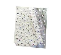 MLYPRU Magnetic Beads Ear Seeding Kit with Sweat-Proof Ear Acupuncture Stickers for Daily Use - Calm Pops Ear Seeds Acupuncture Kit for Banquets & Dating(Stars)