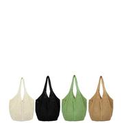 Mlyvax Beach Bag Raffia Knitted Beach Tote Bag Women Hollow Crochet Shoulder Handbag Summer