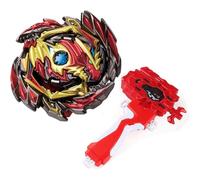 mlywd Spinning Tops Set With Launcher, 4D Metal Fusion Gyros Set, Spinning Top Toy Gift, B-145