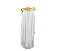 MLYYX Latin Dance Great Swing Dress Chiffon Beach Long Maxi Skirt Salsa Tango Competition Outfit Ballroom Dresses,White,M