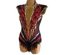 MLYYX Rhythmic Gymnastics Leotards Women's Girls' Figure Skating Competition Dress Artistic Performance Costumes Activewear,A,15_16Years