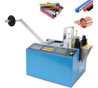 MLYYYDSS Auto Heat-Shrink Tube Cutter, Cable Pipe Cutting Machine with 100mm Cutting Width, 0.1mm-99999.9mm Length, Automatic Tube Cutter for Heat Shrink Tube, Fiberglass Tube, Cable