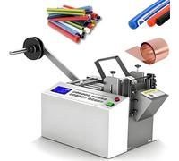MLYYYDSS Automatic Heat Shrink Tubing Cutting Machine 300W Microcomputer Control Cable Pipe Cutting Machine, Cable Tube Die Cutter PVC Tape Strap Cold Cutting