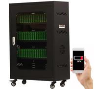 MLYYYDSS Cell Phone Charging Stations Portable Mobile Charging and Storage Cart, USB Rechargeable Mobile Phone Charging Cabinet,for Office Classroom 50Slots