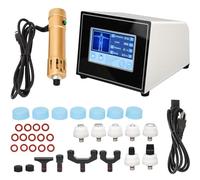 MLYYYDSS Extracorporeal shock wave therapy device, ED shock wave therapy device, therapy device shock wave physiotherapy instrument with 11 massage heads chronic pain relief Gold