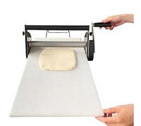 MLYYYDSS Folding Dough Sheeter, Folding Dough Rolling Machine, Manual Dough Sheeter, Stainless Steel Dough Machine, Adjustable Thicknesses, for Bakery Pizza, Croissants 400