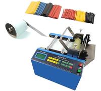 MLYYYDSS Fully Automatic Heat-Shrink Tube Cutting Machine 250W Electric Tube Cable Pipe Cutter with Micro Computer Control, Cutting Width 100 mm for Sleeve Rubber/Plastic Tube