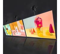 MLYYYDSS LED restaurant menu board Drawing Type Ultra-thin TV Advertising Light Box, Illuminated Poster Display Screen, LED Backlit Menu Boards,3PCS Display Board 50×100cm