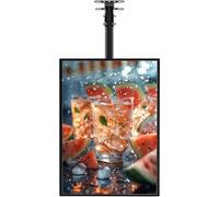 MLYYYDSS LED Restaurant Menu Board, Ultrathin Frame LED Light Box, LED Backlit Menu Board, Illuminated Poster Display Screen 50×60cm