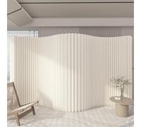 MLYYYDSS Paper Room Divider, Portable Folding Privacy Screen - Retractable Partition Panel for Home Office, Hotels, Stores & Studios, Indoor Wall Separator,Exhibition & Clothing Stores White-7x2m