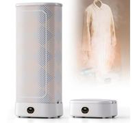 MLYYYDSS Portable Dryer, Steam Press Ironing Machine, 360° Hot Air Circulation, Intelligent Timing, Sanitise, And Dry Clothes, Automatic Garment Care System To Steam