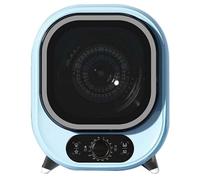 MLYYYDSS Small Tumble Dryer, Portable Condenser Tumble Dryer, 5kg Vented Tumble Dryer, Perfect for Counter Top or Wall Mounted Use, Compact, Mini Spin Dryer, 0.8kg Load Capacity,Blue-220V