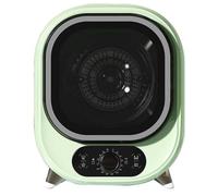 MLYYYDSS Small Tumble Dryer, Portable Condenser Tumble Dryer, 5kg Vented Tumble Dryer, Perfect for Counter Top or Wall Mounted Use, Compact, Mini Spin Dryer, 0.8kg Load Capacity,Green-110V