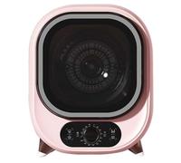MLYYYDSS Small Tumble Dryer, Portable Condenser Tumble Dryer, 5kg Vented Tumble Dryer, Perfect for Counter Top or Wall Mounted Use, Compact, Mini Spin Dryer, 0.8kg Load Capacity,Pink-110V