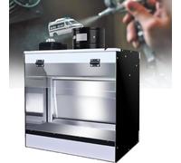 MLYYYDSS Spray Booth with Waterfall Technology, Airbrush Paint Station with Durable Water Curtain and Bright LED Lights for Professional Hobbyists, Artists, and Pottery Enthusiasts 50 * 50 * 40cm