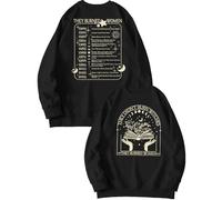 MLZHAN They Didn't Burn Witches Front Print Women Sweatshirt They Burned Feminist Witches Back Printed Long Sleeve Shirt Tops (Black,M)