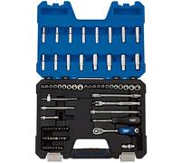 Draper 1.4" Square Drive Combined Socket Set - Silver / 75