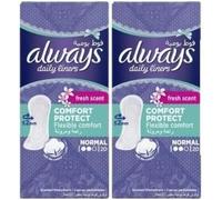 MM Always Daily Liners Fresh Scent Normal 20 [Pack of 2]