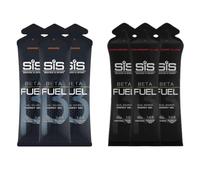 MM Beta Fuel Energy Gel 6 Pack - 3X Orange & 3X Strawberry Lime - Dual Source Carbohydrate Sports Gel for Endurance, Running, Cycling, Triathlon - Fast-Acting Energy & Electrolyte Support
