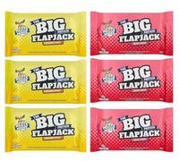 MM Big Protein Flapjack - Pack of 6 (3x Mixed Berry & 3x Golden Syrup) | High Protein Snack Bar for Energy & Muscle Recovery | Post-Workout, Gym & On-the-Go Nutrition