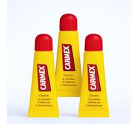 MM Carmex Classic Moisturising Lip Balm Tube 10g (Pack of 3) - Soothes Dry & Chapped Lips, Hydrating Lip Care, Long-Lasting Protection, Travel-Friendly Lip Balm