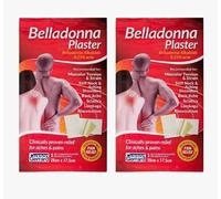 MM Cuxson & Gerrard Belladonna Plaster 28cm x 7.5cm (Pack of 2) | Pain Relief Patches for Muscle Aches & Stiffness
