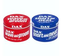 MM Dax Hair Wax 99g - Short & Neat + Wave & Groom [2 Pack] | Strong Hold Pomade | Classic Styling Wax for Men | Shiny Finish, Easy Grooming & Long-Lasting Control