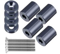 MM Engine Hood Spacer Riser Kit for Better Airflow Cooling | Hard Anodized Aluminium Alloy, Protects Mounting Points, for Mechanics and Auto Enthusiasts, Engine Bay Use