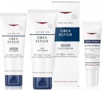 MM Eucerin Urea Repair Face Cream Day & Night + Acute Lip Balm | Intensive Moisturiser for Dry Skin, Sensitive Skin & Chapped Lips | Hydrating Skincare Set with Urea & Ceramides