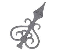 MM Iron Fence Post Finial for Gate and Yard Decoration | Rust Resistant Outdoor Durability, Classic European Style, Pointed Top Design, for Courtyard Fencing