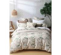 MM Linen Pure Cotton Briar Natural Bedding Set Ivory Mix