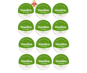 MM Lip Therapy Aloe Vera 20g Pack of 12 | Moisturising Lip Balm for Dry & Chappe