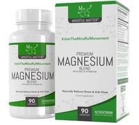 MM Magnesium Blend | 90 High Strength Magnesium Complex Capsules - 330mg per Serving from Mag Malate, Mag Glycinate & Taurate | Non-GMO, Gluten & Allergen Free